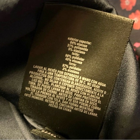 TED BAKER QINNA CHECK FLORAL DRESS SIZE 1 / US SIZE 4 - Picture 16 of 16